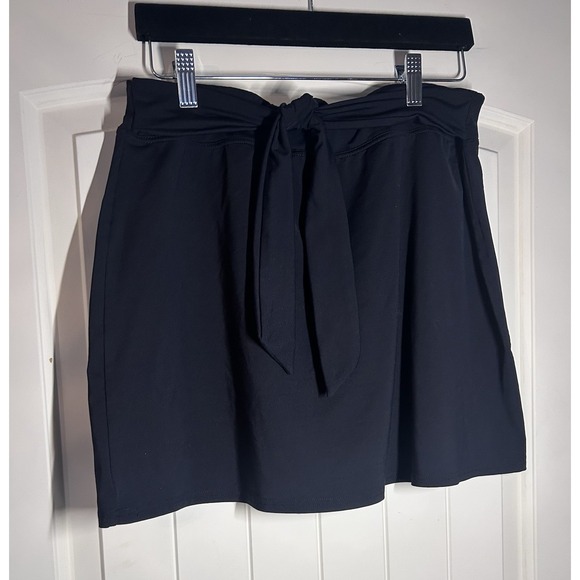 Coastal, tennis, athletic Lands End Navy Blue Summer Skirt With A Tie Size S - Picture 1 of 5